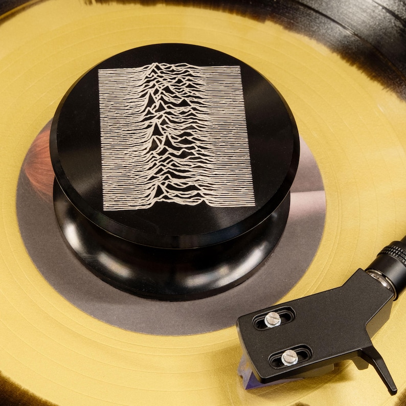 Gear Forever Pulsar Waveform engraved aluminum record weight